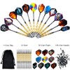 12Pcs Darts Set Professional Darts Kit with 100pcs Tip 30pcs