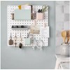 Peg-board Wall Organizer Set – 12-Piece Storage Panel with Accessories