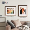 VCK 16x20 Picture Frame 4 Pack, Brown Wood Poster Frame,