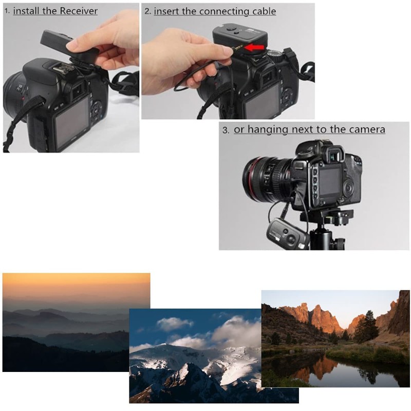 Pixel Camera Wireless Shutter Release Remote Control RW221 N3 Compatible