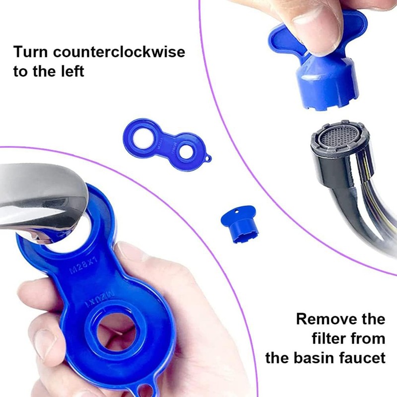Taicols Aerator Key, 7 Pcs Faucet Aerator Removal Tool Faucet