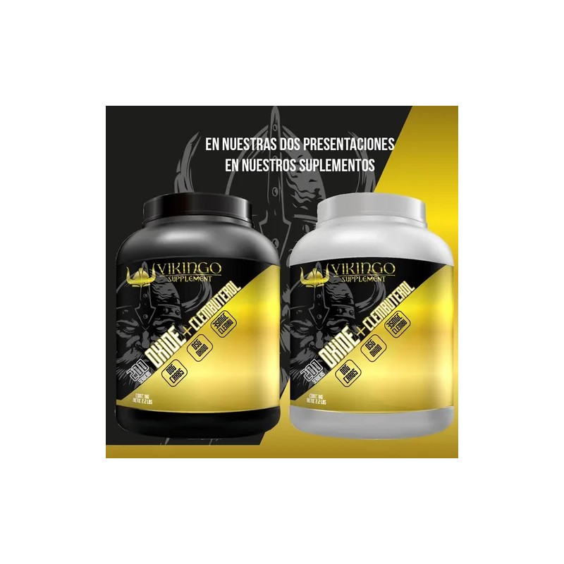 Óxido Nítrico + Clembuterol Protein Vikingo 1kg