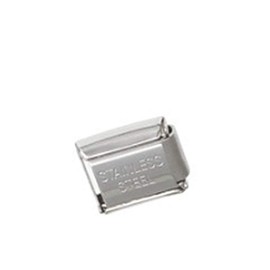 Sexy Sparkles Charm Bracelet Link – Stainless Steel, Rhinestone April Birthstone, Fits Standard 9mm Italian Charm Bracelets, Watches, and Keychains - April