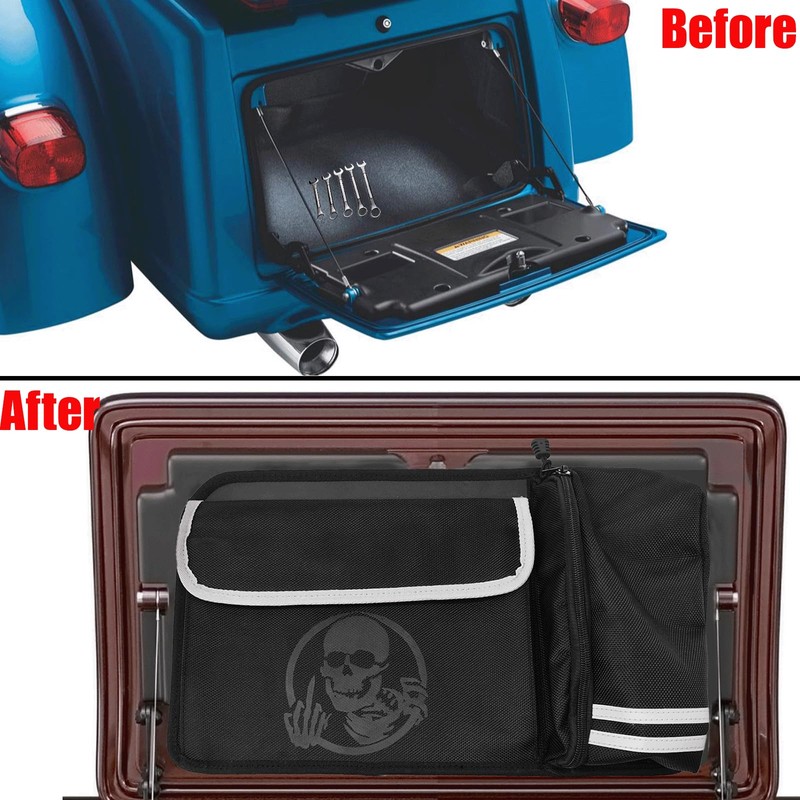KZMPMT Trunk Lid Organizer Fits For Tri Glide Freewheeler Trike