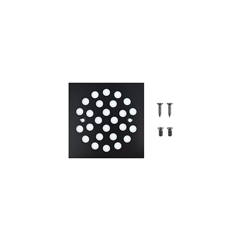 4-1/4 Inch Screw-in Square Floor Drain Cover Replacement Shower Grates