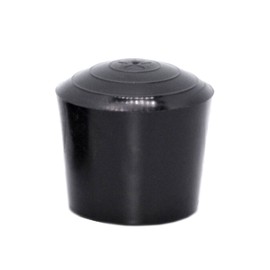 Black Rubber Leg Tips 1 1/4 Inch - Rubber Cane Tips 1 1/4 Inch - Rubber Crutch Tips 1 1/4 Inch - Black Rubber Tips for Chair Legs, Rubber Tips for Canes, Rubber Tips for Crutches (12)