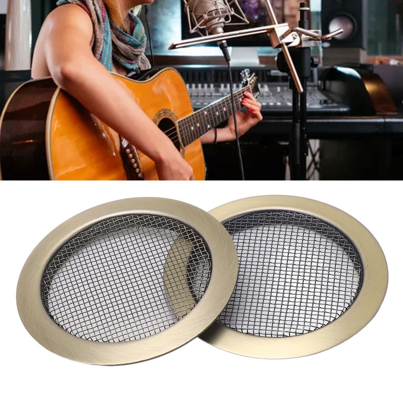 2Pcs Sound Hole Inserts for Dobro Resonator Screen Box Resonant