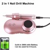 Nail Drill Machine 35000RPM LCD Display USB Rechargeable Electric Nail