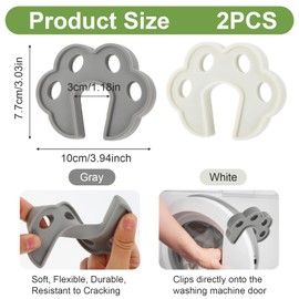 BOHUIZ 2 Pack Washing Machine Door Prop Open, Front Load Washer Door Prop Dryer Silicone Front Load Washer Doors Stopper for Proper Ventilation Drying Accessories