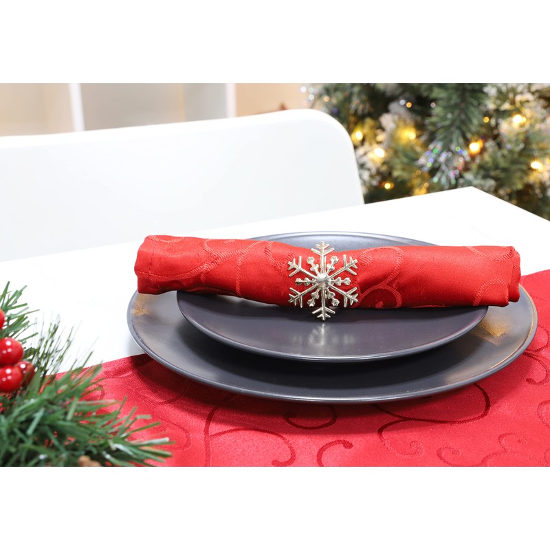 Christmas Concepts® Set of 4 Gold Napkin Rings – Luxury