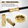 CheeMuii 3/8 Brass DOT Air Line Fitting 3 PCS Straight