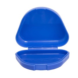 2 x Slim Dental Retainer Case, Pink, Blue or White (Blue & White)