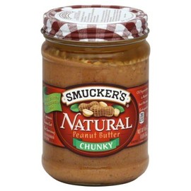 Smuckers Natural Peanut Butter 16 Oz (Pack of 4) (Chunky)