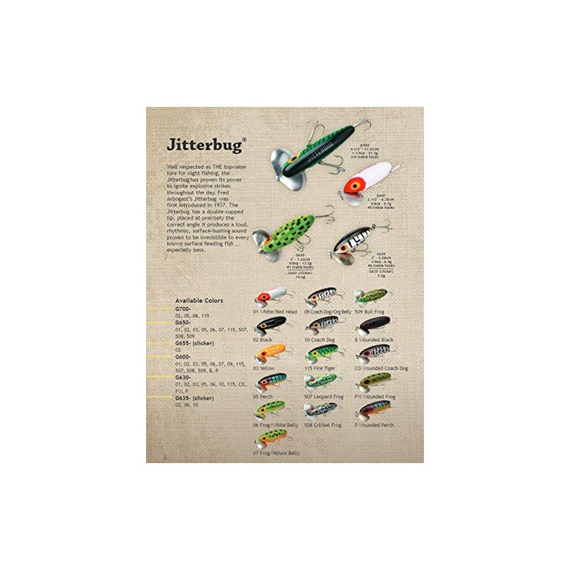 Arbogast G600-05 Currican Jitterbug
