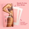 Wax Strips Hair Removal for Women: Natural Home & Travel