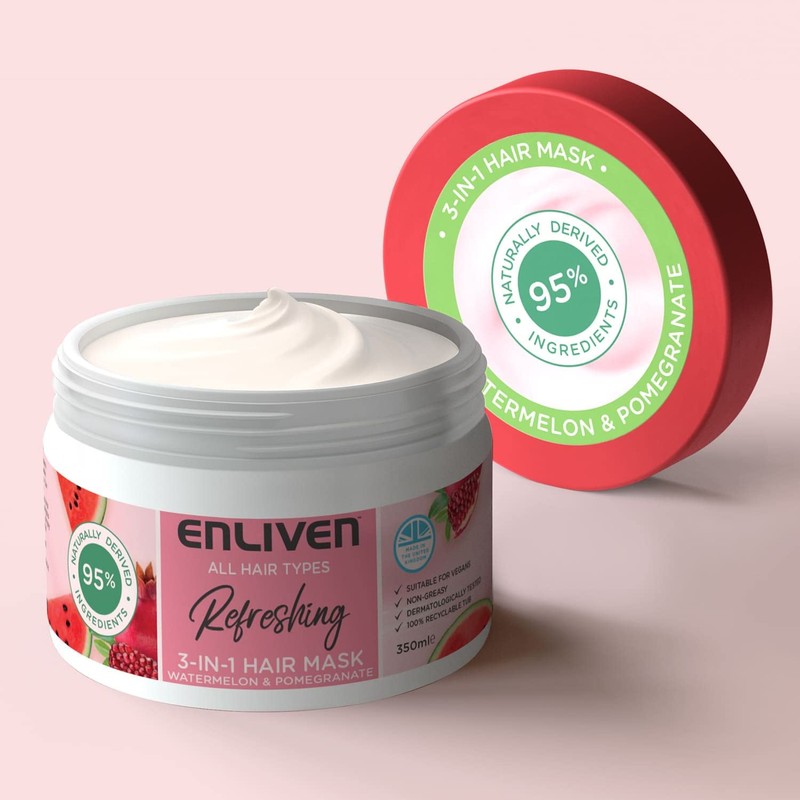 Enliven Fruits Watermelon and Pomegranate 3 in 1 Hair Mask
