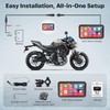 WonVon 6.25 Inch Wireless Motorcycle Carplay GPS Navigation System with