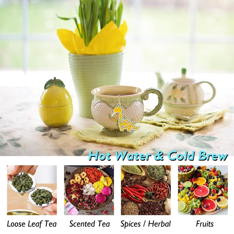 PUSCOBSY Dinosaur Tea Infuser Set - Elevate Your Tea Experience