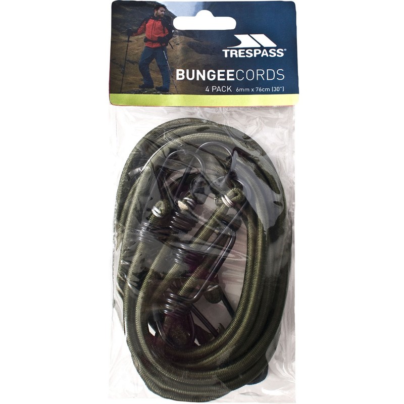 Trespass Bungeecords 4 Pack 6mm x 76cm