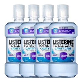 Listerine Total Care Cavity Care Mild 750ml 4pcs / 리스테린 토탈케어 캐비티케어 마일드 750ml 4개