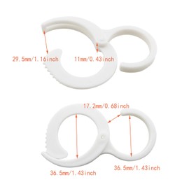 DGZZI 4PCS S Shape Windproof Hooks Cabinet Kitchen Bathroom No Punch Hooks Heavy Duty S Shape Hook Holder for Hanging Christmas Tree Stockings Pots Closets Electrical Wires Bathroom Bedroom White