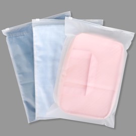 Svaldo Zip Bags for Clothes, 40Pcs 25 * 35cm Maternity Bags for Hospital for Mum and Baby, Clothes Storage Bags with Zips, Frosted Clear Zip Bags for Cosmetics, Documents, Toys (With Vent Holes)