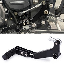 LEDISHUN Motorcycle Accessories Shifter Pedal Toe Pegs Left Gear Shift Lever Compatible with Kawasaki Ninja 400 Z400 Ninja 500 Z 500 (Sand Black)