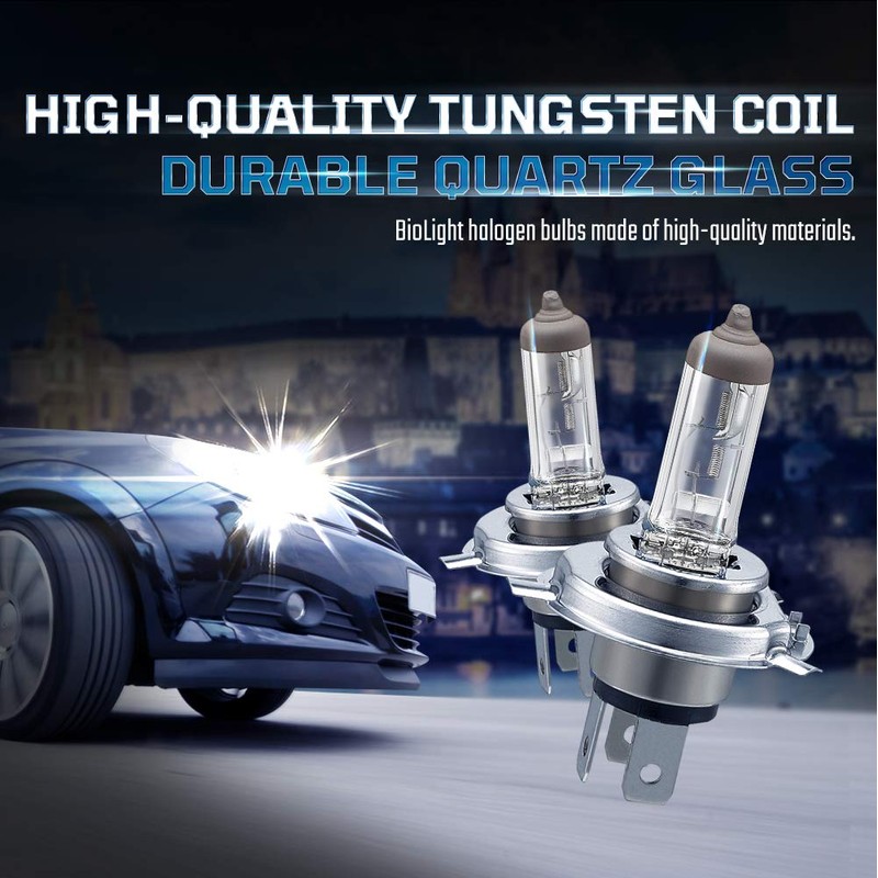 9003/H4 Halogen Headlight Bulb, H4 Bulb, Super Bright 12V 60/55W