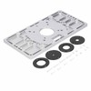 Trimming Flip Board Aluminum Alloy Woodworking Router Table Insert Plate