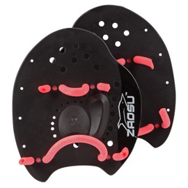 ZAOSU Hand Paddles, Swimming Paddles for Swimmers & Triathletes, Training Tool for Children and Adults, Size: S (Pink)