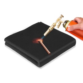 Fireproof Welding Blanket 40x40 Inch 1 Piece, 10mm Thick Heat Resistant Soldering Mat, UL and SGS Certified Insulation Pad for Plumbing, HVAC, Welding and Brazing