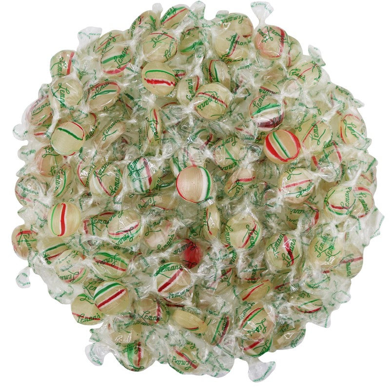 FirstChoiceCandy Peppermint Hrad Candy, Individually wrapped Leman's Mint Buttons (5