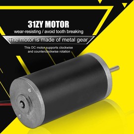 Permanent Magnet Motors, 31ZY 6V 4000RPM Small High Speed CW/CCW Permanent Magnet DC Motor for DIY Generator(6v 4000RPM)
