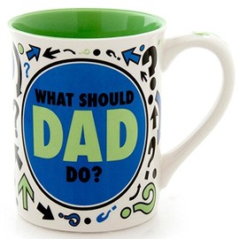 Enesco Our Name is Mud by Lorrie Veasey Dad Spinner Mug, 16 ounces