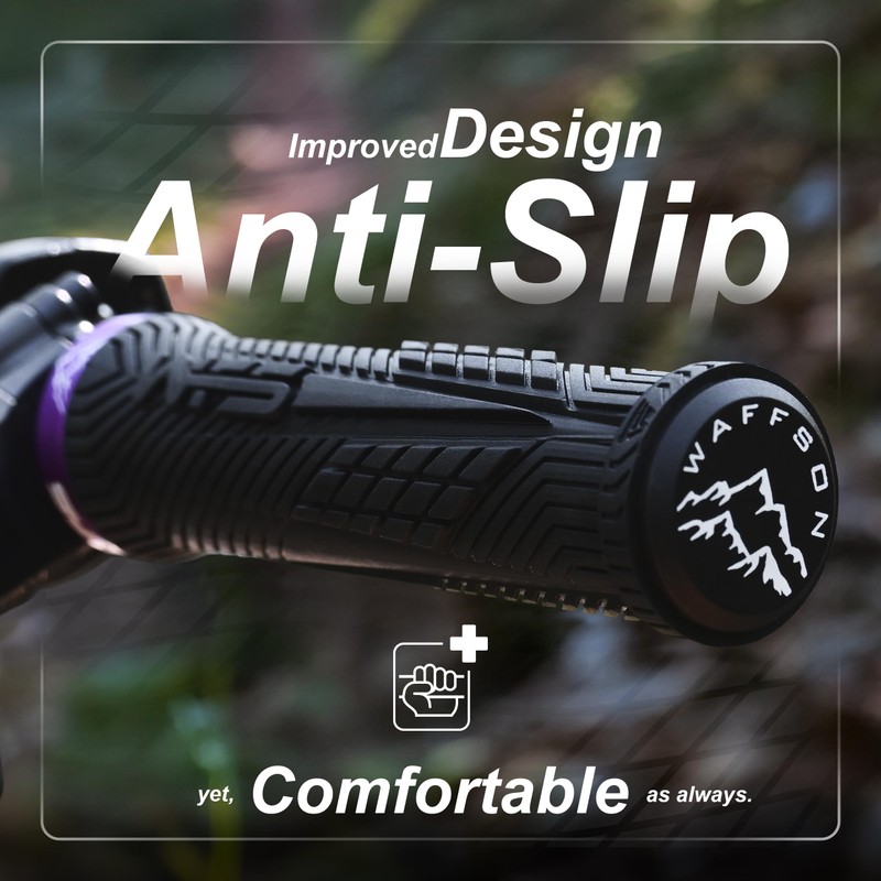 WFS Volatus Single Lock-on Grips for Mountain Bikes, Road, City