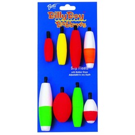 Billy Boy Betts 92 Bobbers Balsi Foam Peg Float Assortment, Pack of 8, Assorted Finishes