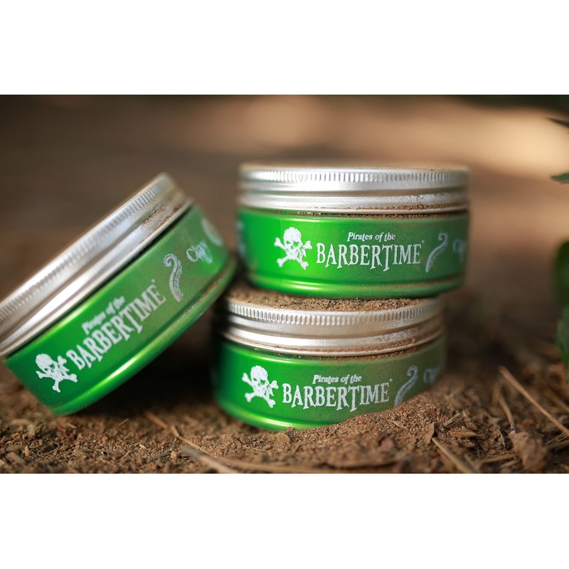 BARBERTIME Hair Styling Matte Wax | No6 Green Matte Clay