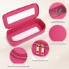 Pinkmik Makeup Brush Case Clear Travel Cosmetic & Toiletry Bag