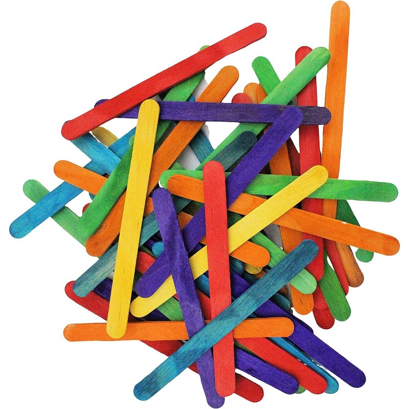 Happium Lollipop Sticks, 100 Pieces Lolly Sticks for Craft Wooden