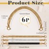 Coitak 3+6 PCS Bag Bases for Crochet with Purse Handles,