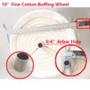 Extra Thick 10 inch Fine Cotton Buffing Polishing Wheel （70