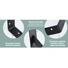 12 Pack L12 x H 8" Black Heavy Duty Shelf