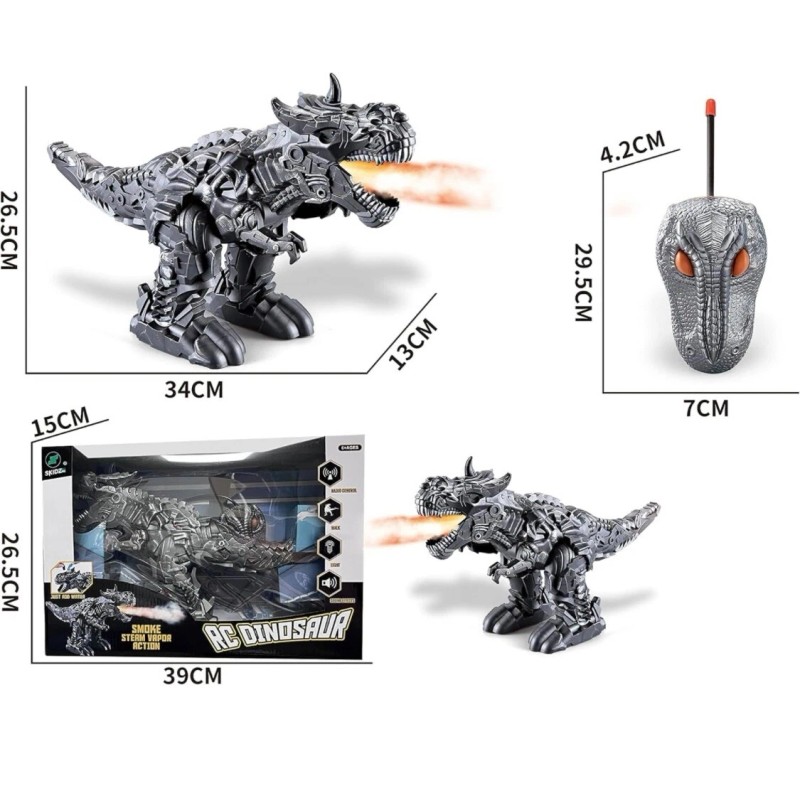 RC TOY T Rex Dinosaur Electronic Walk, Sound, Light Up