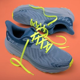 Miscly Flat Shoelaces - Various Lengths and Colours Available, Neon Green/Yellow