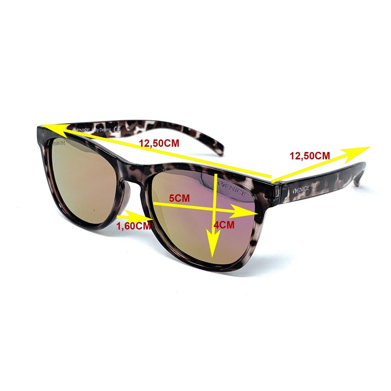 VENICE EYEWEAR OCCHIALI Polarised Sunglasses for Children, Demi Pink, One