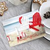 Masterpiece Beach Chairs Cards / 16 Warmest Wishes Coastal Holiday