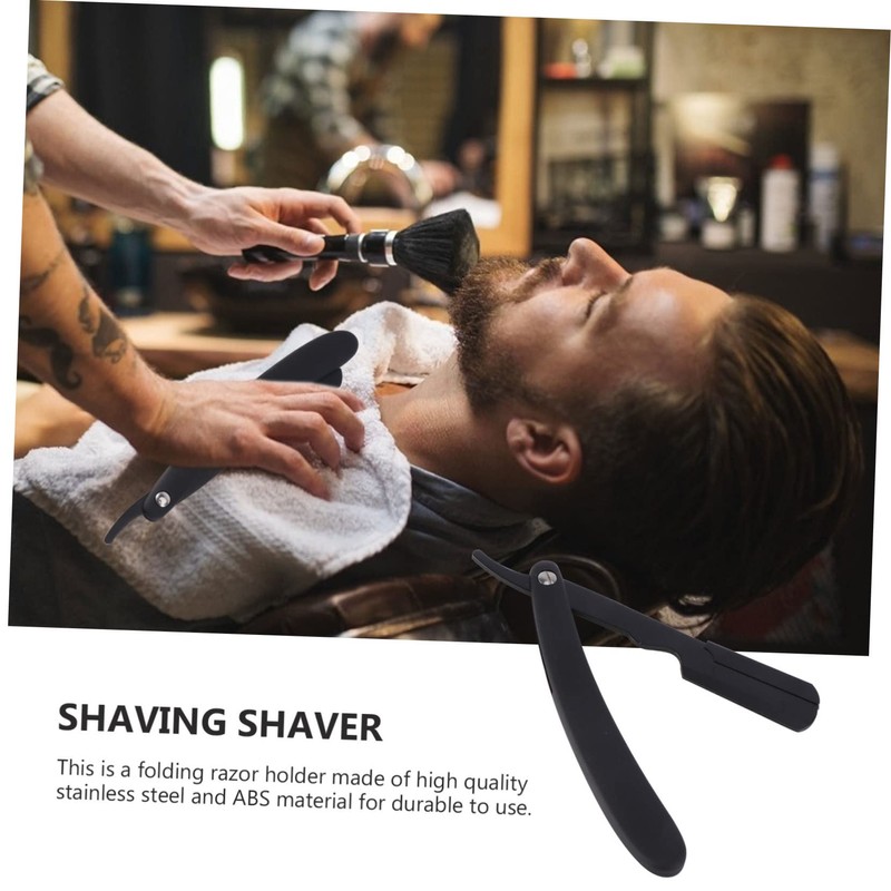 SAFIGLE Folding Razor Beard Trimming Tool Holder Portable Eyebrow Cutter