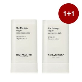 The Face Shop 더블구성 더페이스샵 더테라피 비건 선스틱 18g Double Set The Face Shop The Therapy Vegan Sun Stick 18g