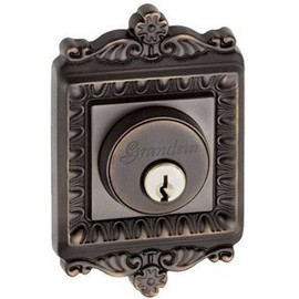 Grandeur 821148, Timeless Bronze Windsor Single Cylinder Deadbolt