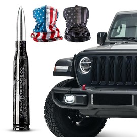 Alpha Defense Bullet Antenna Pack – 1 antena Alpha Defense Bullet y 2 protectores faciales Alpha Defense (Blackout Digi Camo)